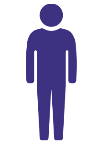 Purple male graphic