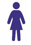 Purple female graphic