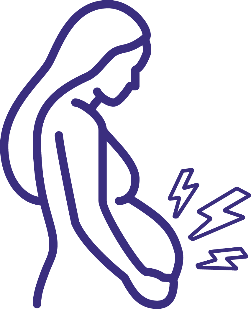 An icon representing pregnancy